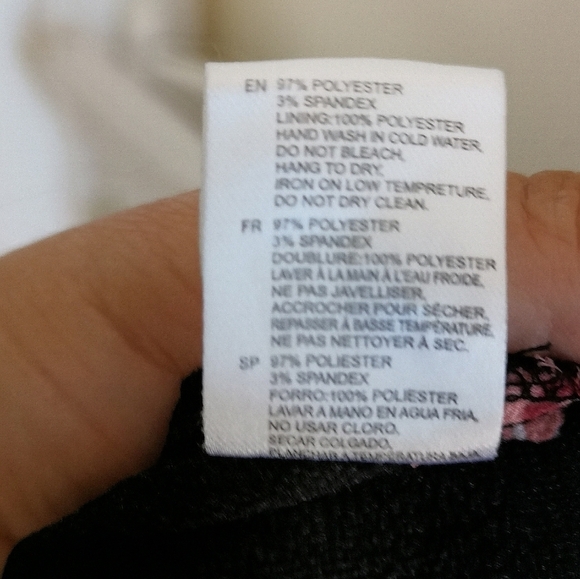 Black Purple Floral Dress Size Small - Picture 7 of 13